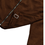 SUEDE JACKET WITH A BELT